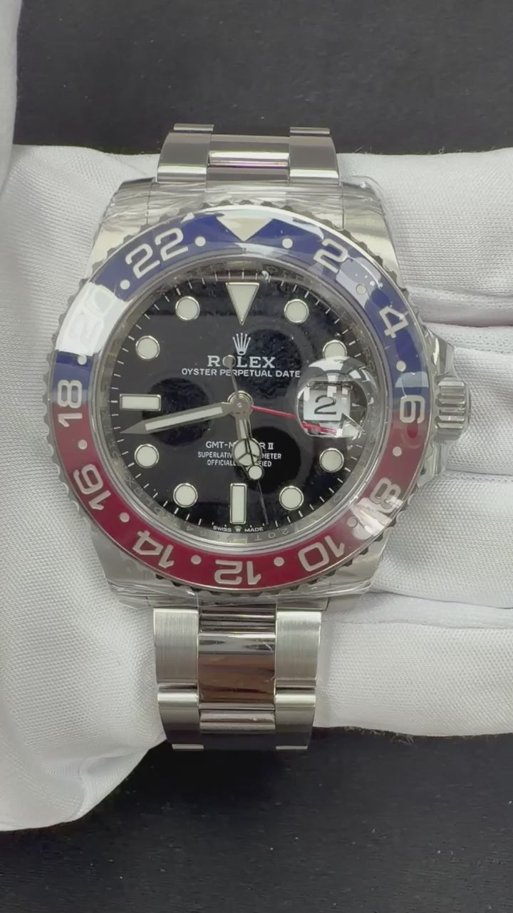 Rolex GMT Master II 40mm Stainless Steel Black Dial Ref. 126710BLRO